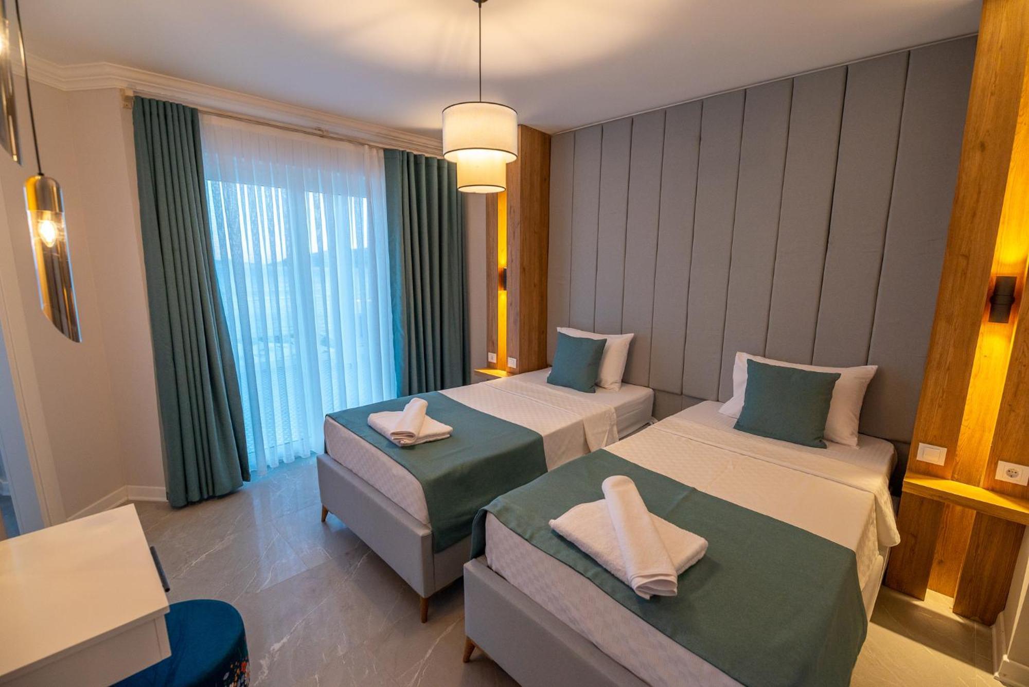Beachfront White Villa With Private Swimming Pool Kalkan Bagian luar foto