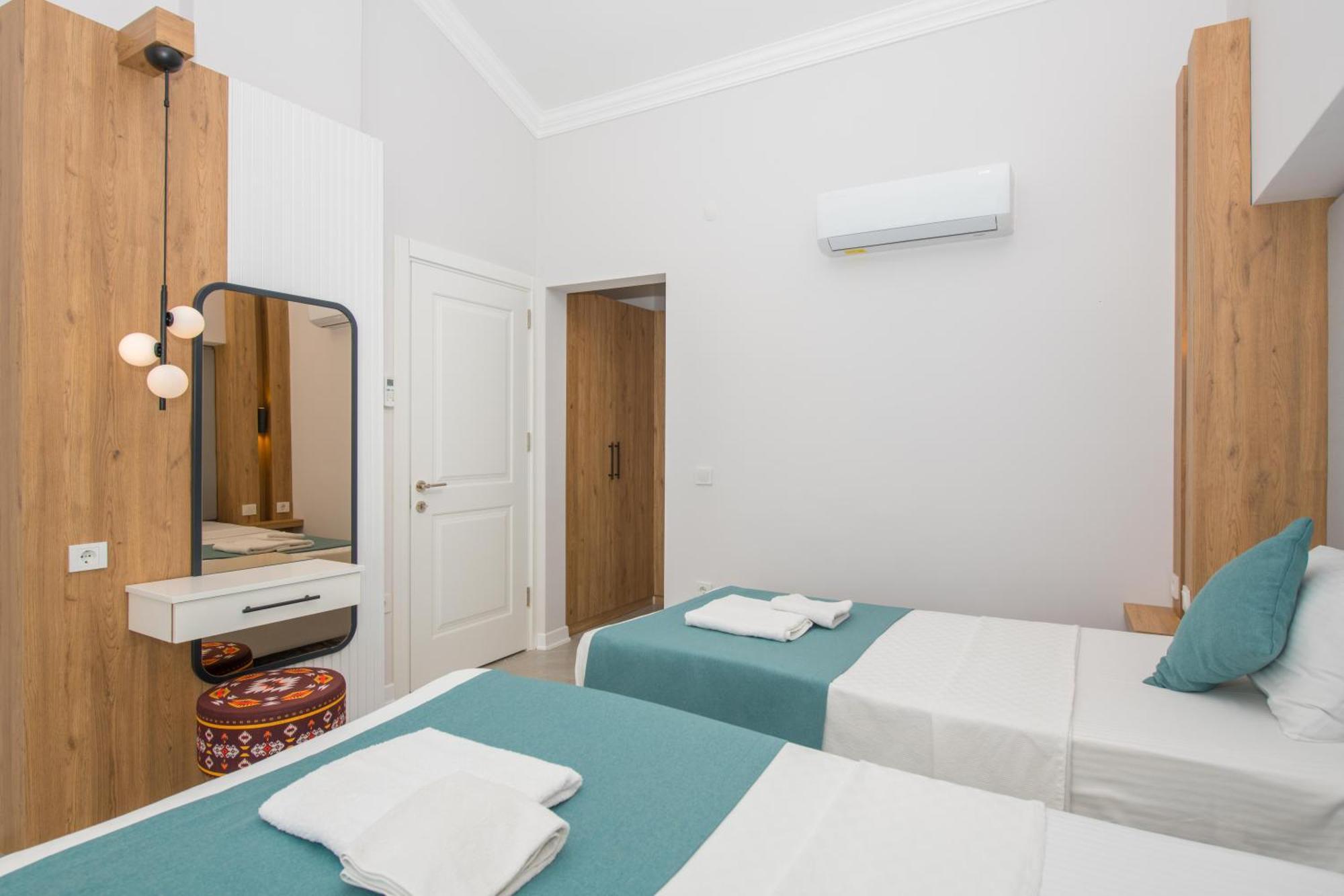 Beachfront White Villa With Private Swimming Pool Kalkan Bagian luar foto