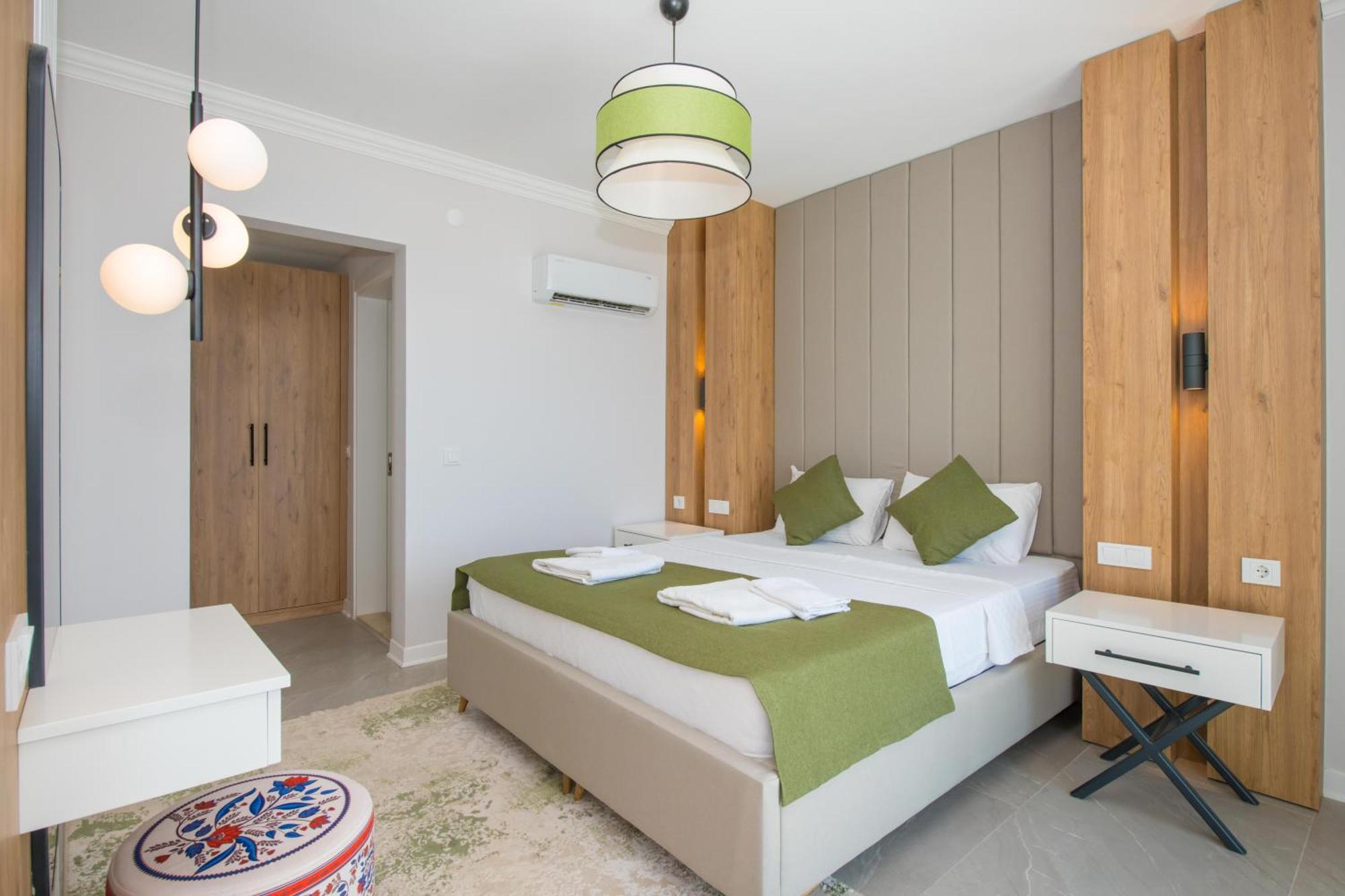 Beachfront White Villa With Private Swimming Pool Kalkan Bagian luar foto