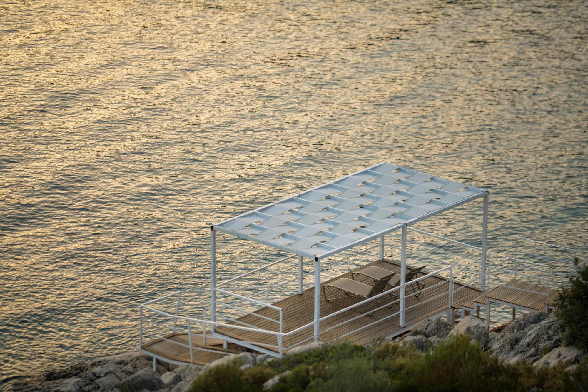 Beachfront White Villa With Private Swimming Pool Kalkan Bagian luar foto